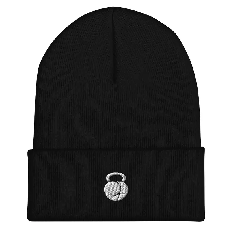 White Logo Beanie